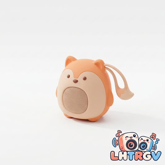 LHTRGV Cute Fox Portable Bluetooth Speaker – Wireless Kids Audio Player with Flexible Hanging Tail for Strollers, Cribs, Bedtime Stories & Travel - image 4